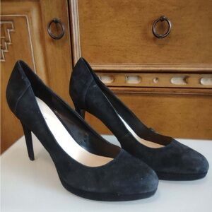 Rare Nine West High Heel Stilettos Platform Velvet Sz 9.5 NWOT so stylish comfy